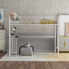 ALEXOUN Loft Bed with Desk,Metal Frame & Guardrails Space-Saving Furniture for Dorm Rooms for Bedroom,Apartment, - 2 of 4