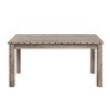 Log Rural Style Dining Table Rectangle Wooden Top with Nailhead for Farmhous Restaurant-Morden Fort - 3 of 4