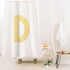 Deny Designs April Lane Art Block Monogram Shower Curtain - 2 of 3