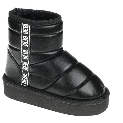 bebe Girl's Chic and Trendy Quilted Winter Boots for Little Kid and Big Kid