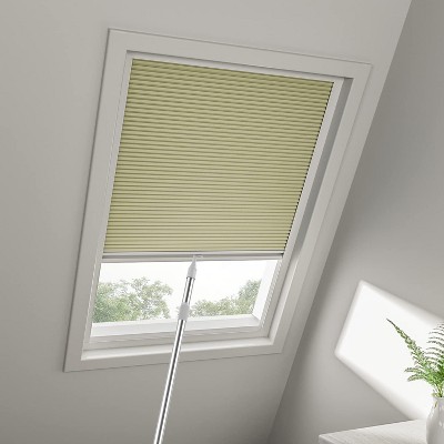 Cordless Skylight Shades 100% Blackout (Yellow, 12-51 Wide and 12-74 High)