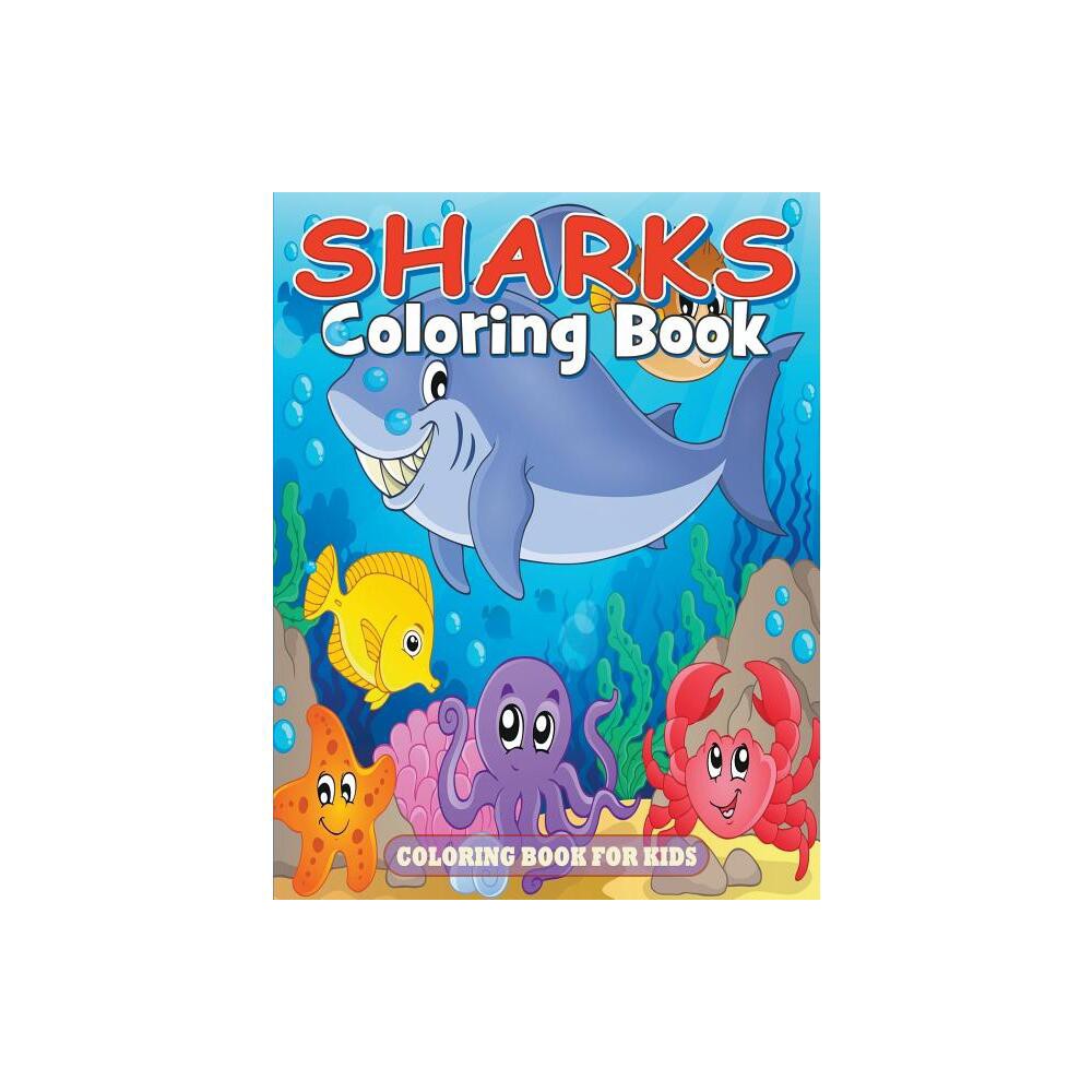 Sharks Coloring Book - by Julie Little (Paperback)