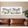HomeRoots Merry and Bright White Framed Print Wall Art - 2 of 3