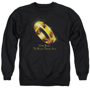 Lord Of The Rings One Ring To Rule Them All Adult Crewneck Sweatshirt - 1 of 4