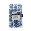 John Bead 1000pcs Blue AB Round Oval Acrylic Flat Back Rhinestones Assorted Box - 2 of 2