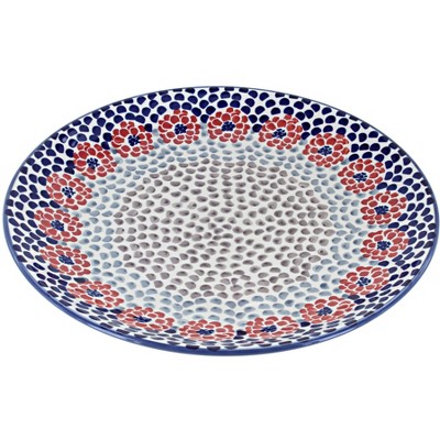 Blue Rose Polish Pottery Manufaktura Dinner Plate