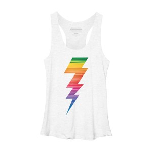 Adult Design By Humans Lightning Bolt Thunder Storm Pride By heybert00 Racerback Tank Top - 1 of 2