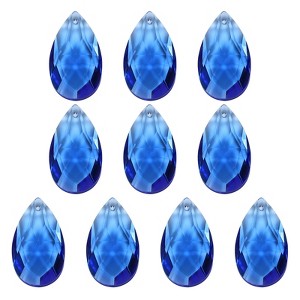Unique Bargains Crystal Pendants Teardrop Beads for DIY Lamp Arts Crafts Decoration 10 Pcs - 1 of 4