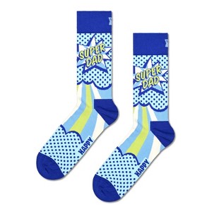 Happy Socks Adult Men Crew Super Dad Fathers day Socks in sustainable materials - Pair of socks in different size and colors - 1 of 1