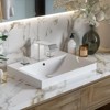 Cobbe Brushed Nickel Bathroom Sink Faucet 3-Hole Double Handle Widespread Faucet with Pop-up Drain and Supply Hoses - 2 of 4