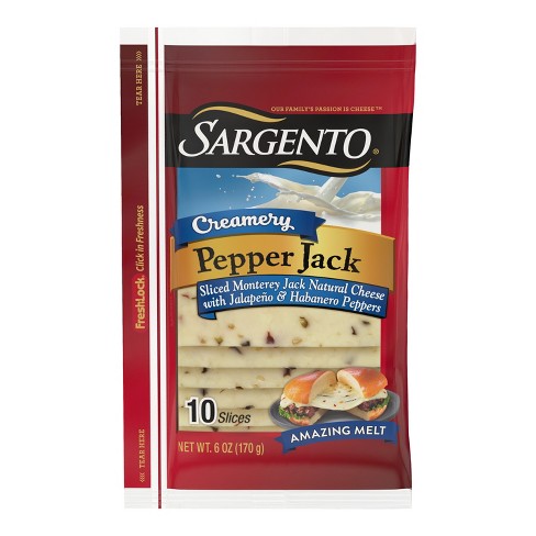 Sargento Creamery Pepper Jack Cheese - 6oz/10 Slices : Target