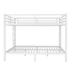 Bellemave Queen Over Queen Bunk Beds for Adults,Heavy Duty Adult Bunk Beds,Metal Bunk Bed Queen Size with 2 Ladders,Noise-Free,White - 4 of 4