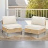Buenhomino Patio Furniture Set – Outdoor Sectional Wicker Sofa with Cushions, All-Weather PE Rattan Conversation Set for Garden, Balcony & Poolside - 3 of 4