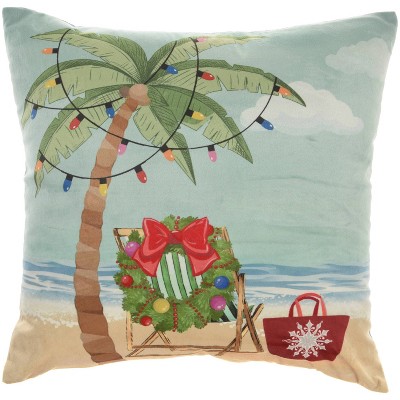 18"x18" Light Up Beach Holiday Square Throw Pillow - Mina Victory