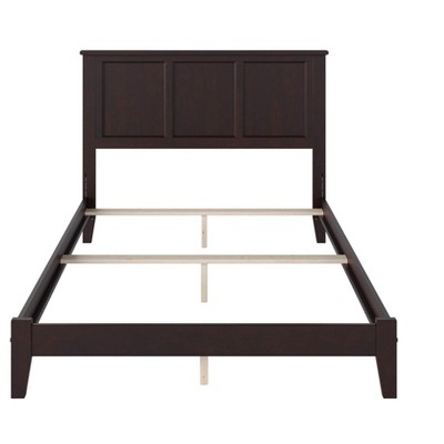 Madison Full Double Espresso Wood Frame Traditional Bed with Headboard
