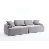 TIRAMISUBEST Compression Sofa,4-Seater Combined Sofa with Crochet Yarn Fabric, Memory Foam Cushions, 4 Pillows for Living Room & Office - 4 of 4