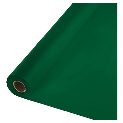 Hunter Green Plastic Banquet Roll