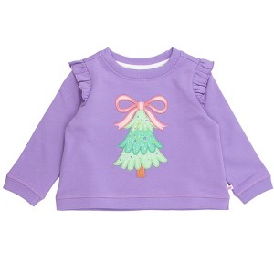 RuffleButts Girls Applique Flutter Sweatshirt - 1 of 4