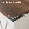 WhizMax Farmhouse Sideboard Buffet Cabinet, Small Storage Cabinet with 2 Doors and Adjustable Shelves - 4 of 4