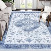 Vintage Machine Washable Area Rug - Ultra-Thin, Stain Resistant & Non-Slip Rug for Living Room, Bedroom & Home Decor - 2 of 4