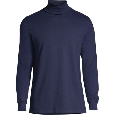 Lands' End Men's Big Super-t Turtleneck - 4x Big - Radiant Navy : Target