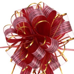Unique Bargains Bright Color Plastic Gift Wrapping Bows 10 Pcs - 1 of 4