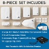 8-Piece Luxury Compression Packing Cubes & Bags for Travel – Maximize Space in Luggage with HybridMax Double-Capacity - 2 of 4