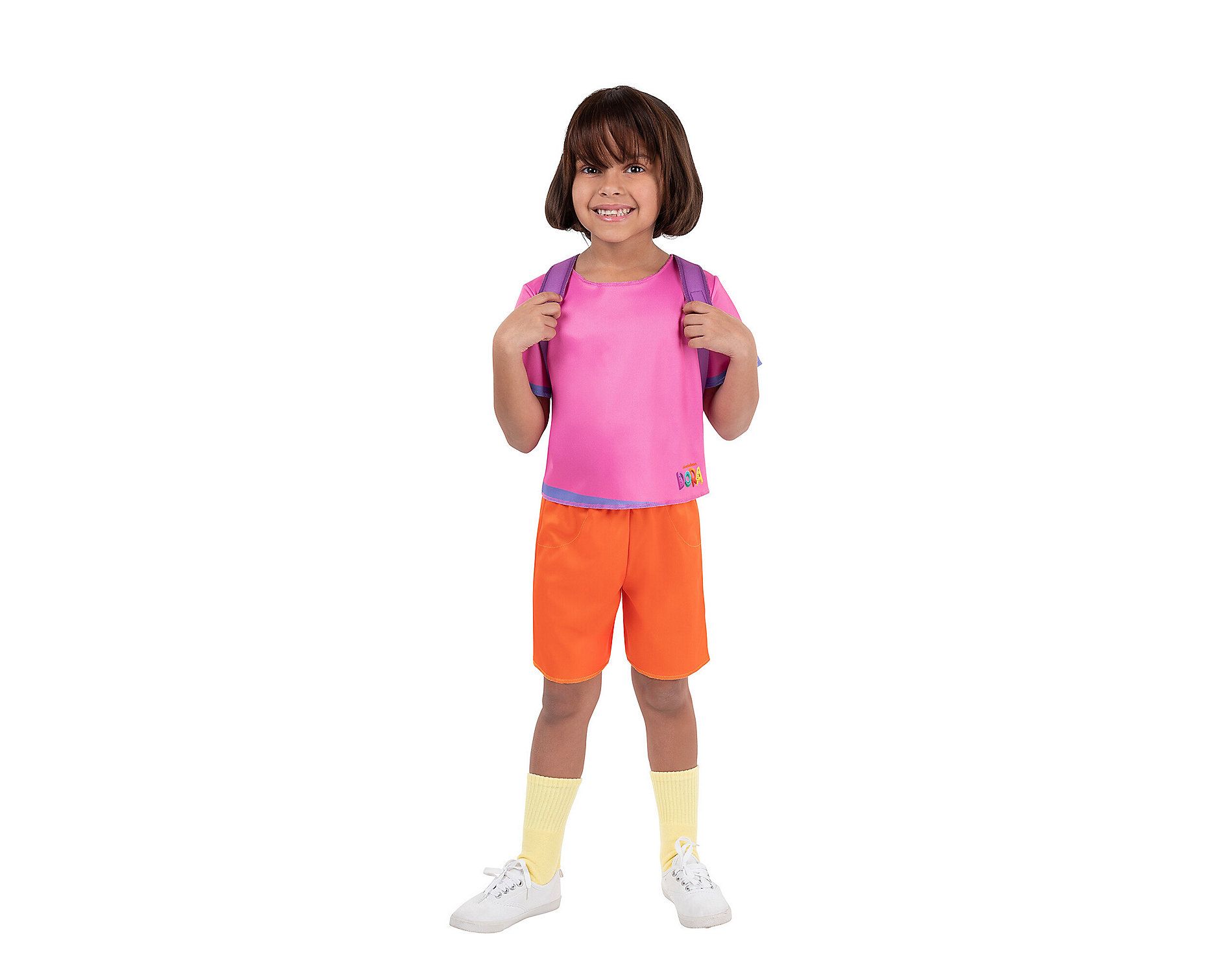 JazwaresDora the Explorer Girl's Deluxe Dora Halloween Costume Apparel Set 4pc - Pink Toddler