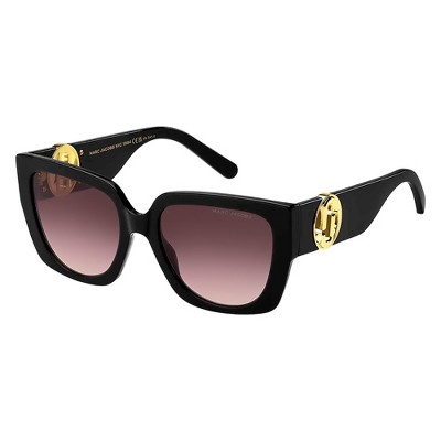 Marc Jacobs MARC 687/S 807_HA Womens Square Sunglasses Black 54mm