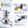 WOWOW  Deck Mounted Pot Filler with Double Handle and Joint Swing Arm in Brushed Nickel - 4 of 4