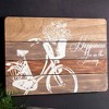 Melrose 23.5" Brown and White Happiness Bicycle Wall Plaque - 2 of 2