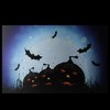 Northlight LED Lighted Jack-O-Lanterns and Bats Halloween Canvas Wall Art - 23.5" x 15.5" - 3 of 4