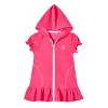 Sportoli Beach Coverups for Girls Swimsuit Cover Up Cotton Terry Hood Swim Robe Swimwear - 3 of 3