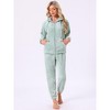 INSPIRE CHIC Women's Pajama Set Fleece Long Sleeve Fluffy Loose Plush Pants with Pockets Warm Winter Sleepwear - 2 of 4