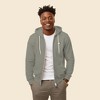 Dalix Cappuccino Embroidered Zip Hoodie Fleece Long Sleeve Pocket Warm Soft Mens - 3 of 4