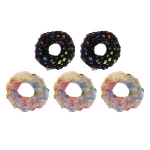 Unique Bargains Women's Fashion Elegant Plush Hair Ropes 5 Pcs - 1 of 3