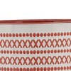 Syemin Planters Ceramic Planter on Stand with Dots, Decorative Plant Pots for Living Room, Garden, Balcony, Home Decor, Red 10"*10"*12" - 3 of 4