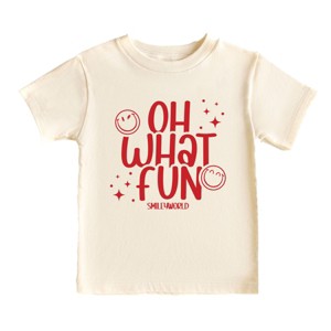SmileyWorld Oh What Fun - Youth Short Sleeve Graphic T-Shirt and Toddler Short Sleeve Graphic T-Shirt - 1 of 3