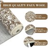 Farmhouse Floral Area Rug – Washable, Low Pile, Non-Slip, Stain-Resistant Carpet for Bedroom or Living Room - 3 of 4