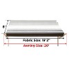 ALEKO Retractable 20 X 8 feet RV Awning Home Patio Canopy 20'x8' - 4 of 4