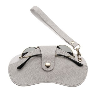 Unique Bargains PU Leather Glasses Case Holder with Wrist Lanyard 7" x 4" - 1 of 4