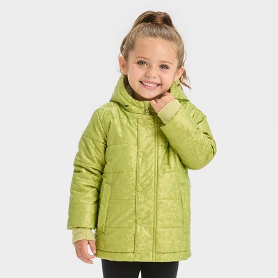 Toddler Fur Lined Military Jacket - Cat & Jack™ Blue 7 : Target