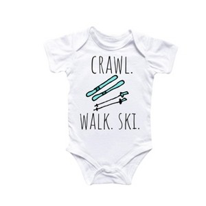 Skiing Skier - Baby Boy Girl Clothes Infant Onesie® Funny Cute Newborn GS1 - 1 of 4