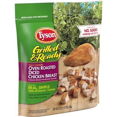 Tyson Grilled &#38; Ready Oven Roasted Diced Chicken Breast - Frozen - 22oz