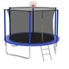 JUJABU 8-FT Safety Trampoline With 6 Fence Poles, Rust-Proof Steel Structure, Load Capacity 240 Lbs - 2 of 4