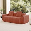 Racxily Modular Sofa, Velvet Couches with Soft Seats & Back, Upholstered Couches for Living Room Bedroom - 3 of 4