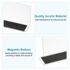 Unique Bargains Acrylic Magnetic Smooth L-Shaped Bedroom Kitchen Office Shelf Dividers 4 Pcs - 3 of 4