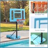 RISOKEYS Portable Poolside Basketball Hoop, Height Adjustable 36.5-48.5 in, with Clear Backboard & Fillable Base - 2 of 4