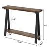 Whizmax Farmhouse Console Table, 43.3" Entryway Table with Storage for Living Room, Hallway, Entryway - 2 of 4