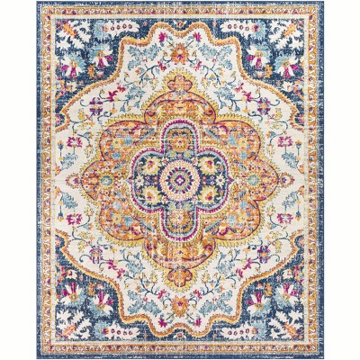 Hauteloom Pimperne Traditional Medallion Area Rug